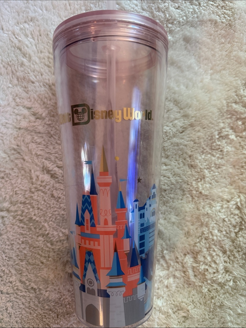 Walt Disney World Pink Castle Tumbler